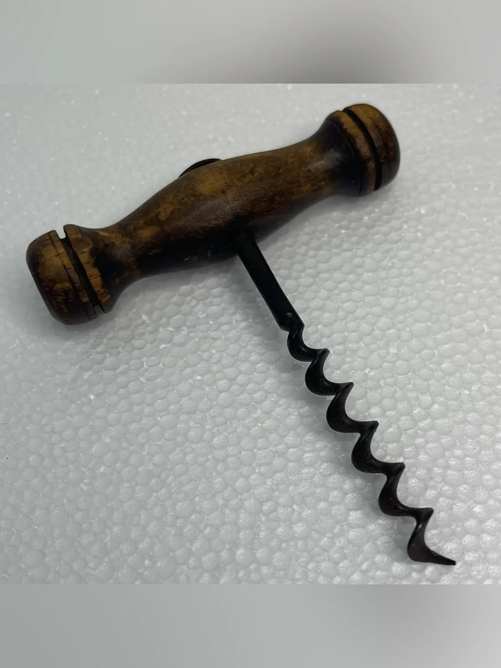 Wood Handle Corkscrew - Brown & Black